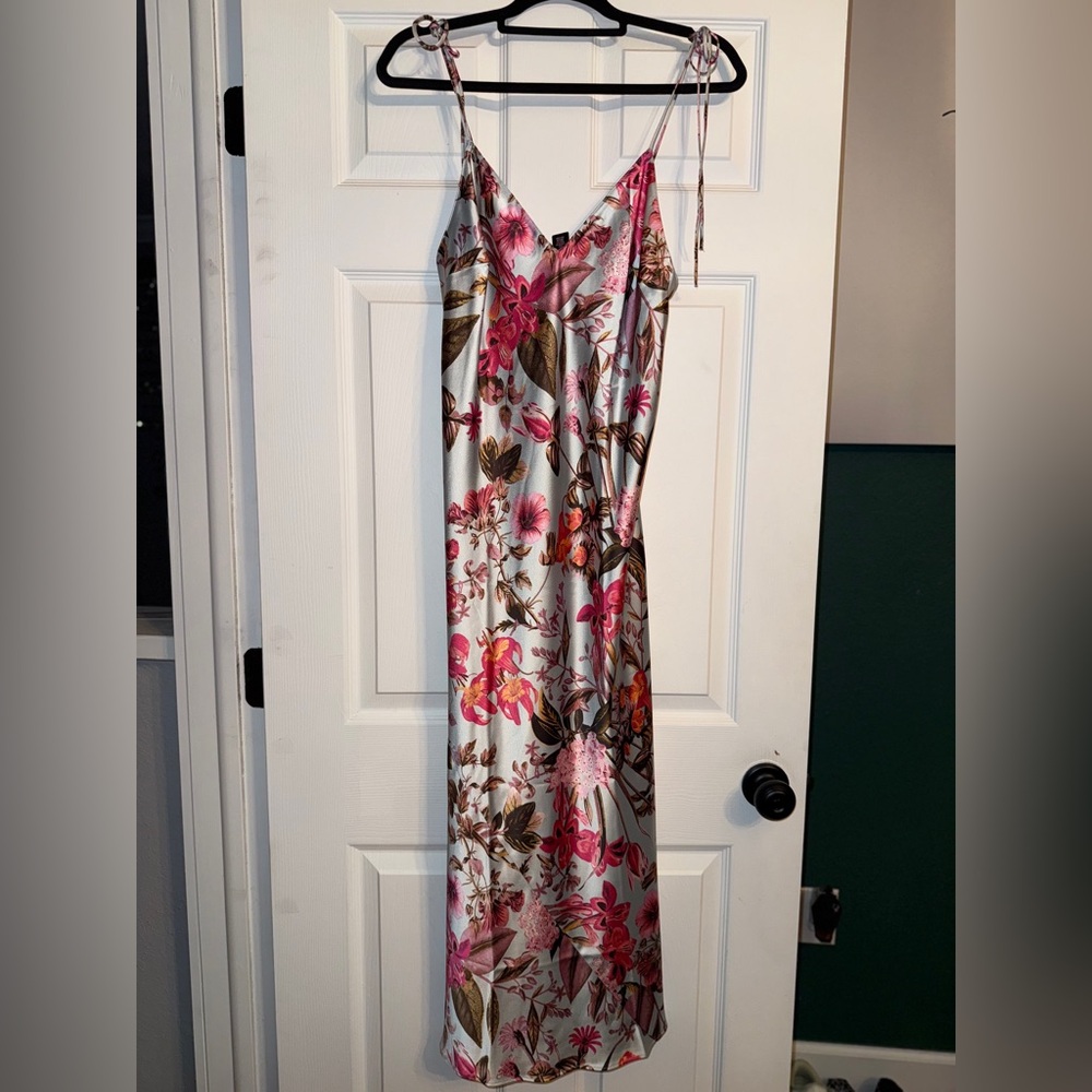 Victoria's Secret Pink and Orange Floral Maxi Dress